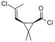 Cyclopropanecarbonyl chloride, 3-(2-chloro-1-propenyl)-2,2-dimethyl-, [1R-[1alpha,3alpha(E)]]- (9CI) Struktur