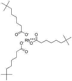 rhodium(3+) neodecanoate  Struktur