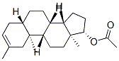 [(5S,8S,9S,10S,13S,14S,17S)-2,10,13-trimethyl-4,5,6,7,8,9,11,12,14,15, 16,17-dodecahydro-1H-cyclopenta[a]phenanthren-17-yl] acetate Struktur