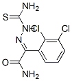 2-[(aminothioxomethyl)hydrazono]-2-(2,3-dichlorophenyl)acetamide Struktur