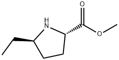 Proline, 5-ethyl-, methyl ester, trans- (9CI) Struktur