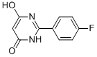 2-(4-FLUOROPHENYL)-6-HYDROXY-4(3H)-PYRIMIDINONE Struktur