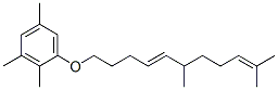 1-((6,10-dimethyl-4,9-undecadienyl)oxy)-2,3,5-trimethylbenzene Struktur