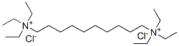 N,N,N,N',N',N'-hexaethyldecyl-1,10-diammonium dichloride Struktur