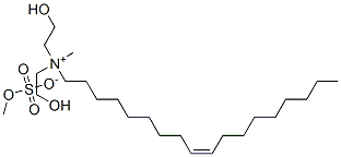 bis(2-hydroxyethyl)methyloleylammonium methyl sulphate Struktur