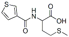 N-(3-thienylcarbonyl)-DL-methionine Struktur