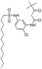 N-[2-Chloro-5-(dodecylsulfonylamino)phenyl]-4,4-dimethyl-3-oxopentanamide Struktur