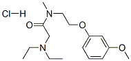 2-diethylamino-N-[2-(3-methoxyphenoxy)ethyl]-N-methyl-acetamide hydroc hloride Struktur