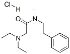 2-diethylamino-N-methyl-N-phenethyl-acetamide hydrochloride Struktur