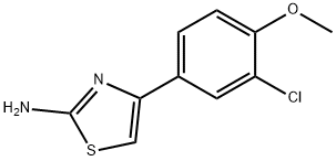 4-(3-CHLORO-4-METHOXYPHENYL)-1,3-THIAZOL-2-AMINE Struktur