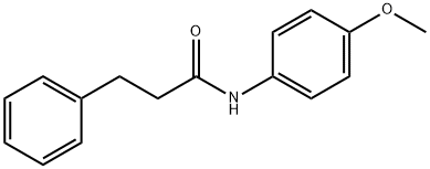 N-(4-methoxyphenyl)-3-phenylpropanamide Struktur