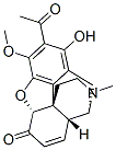 3-Methoxy-14-acetoxy-17-methyl-4,5α-epoxy-7,8-didehydromorphinan-6-one Struktur