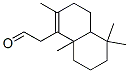 3,4,4a,5,6,7,8,8a-octahydro-2,5,5,8a-tetramethylnaphthalene-1-acetaldehyde Struktur