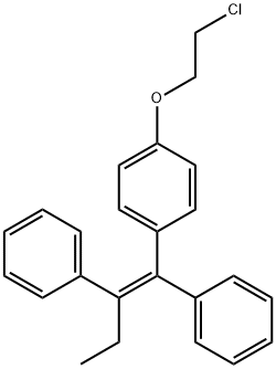 (Z)-1-[4-(2-Chloroethoxy)phenyl]-1,2-diphenyl-1-butene Struktur