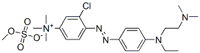 3-chloro-4-[[4-[[2-(dimethylamino)ethyl]ethylamino]phenyl]azo]-N,N,N-trimethylanilinium methyl sulphate  Struktur