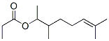 3,7-dimethyloct-6-en-2-yl propionate Struktur