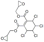 bis(oxiranylmethyl) 3,4,5,6-tetrachlorocyclohexene-1,2-dicarboxylate  Struktur