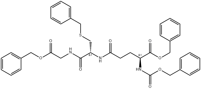 N-CBZ-O-BZL-L-GLU-S-BZL-L-CYS-GLY-OBZL, 97924-38-4, 結(jié)構(gòu)式