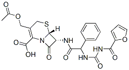 7-((3-(2-furoyl)ureido)phenylacetamido)cephalosporanic acid Struktur