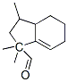 3a,4,5,6-tetrahydro-1,1,3-trimethylindancarbaldehyde Struktur