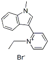 1-2-(1-Methylindol-3-yl)ethylpyridinium bromide Struktur