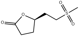 2(3H)-Furanone, dihydro-5-(2-(methylsulfonyl)ethyl)-, (R)- Struktur