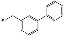 3-(3-Cyanopyridin-2-yl)benzyl alcohol Struktur