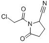 2-Pyrrolidinecarbonitrile, 1-(chloroacetyl)-5-oxo- (9CI) Struktur