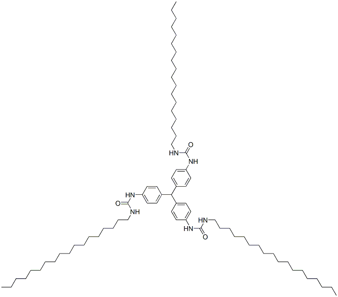 N,N'',N''''-(methylidynetri-p-phenylene)bis[N'-octadecylurea] Structure