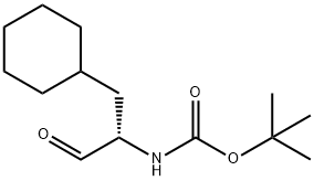 TERT-BUTYL [(1S)-2-CYCLOHEXYL-1-FORMYLETHYL]CARBAMATE Struktur