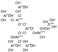 octaaluminium zirconium octachloride icosahydroxide Struktur