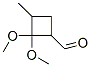 Cyclobutanecarboxaldehyde, 2,2-dimethoxy-3-methyl- (9CI) Struktur