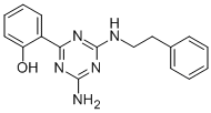 2-(4-AMINO-6-[(2-PHENYLETHYL)AMINO]-1,3,5-TRIAZIN-2-YL)PHENOL Struktur