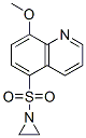 1-[(8-Methoxy-5-quinolinyl)sulfonyl]aziridine Struktur