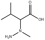 Butanoic acid, 3-Methyl-2-(1-Methylhydrazinyl Struktur