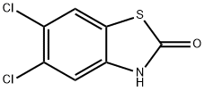 2-Benzothiazolinone,5,6-dichloro-(6CI) Struktur