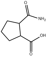 Cyclopentanecarboxylic acid, 2-(aminocarbonyl)- (9CI) Struktur