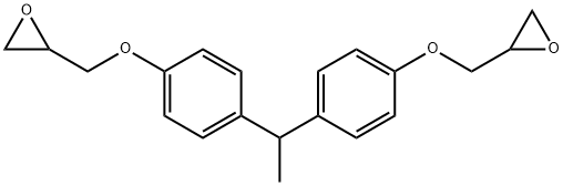 1,1-BIS(PARA-(2,3-EPOXYPROPOXY)PHENYLETHANE Struktur