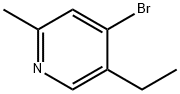 4-broMo-5-ethyl-2-Methylpyridine Struktur