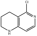 5-chloro-1,2,3,4-tetrahydro-1,6-naphthyridine Struktur