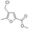 Methyl 4-(chloromethyl)-5-methyl-2-furoate Struktur