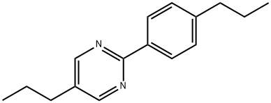 2-(4-n-Propylphenyl)-5-n-propyl-pyrimidine Struktur