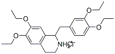 1-(3,4-diethoxybenzyl)-6,7-diethoxy-1,2,3,4-tetrahydroisoquinolinium chloride  Struktur