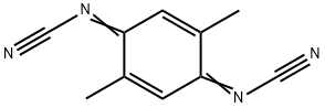 2,5-DIMETHYL-2,5-CYCLOHEXADIENE-1,4-DIYLIDENEBISCYANAMIDE Struktur