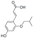 3-[4-hydroxy(2-methylpropoxy)phenyl]acrylic acid Struktur