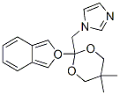 1-[(2-benzofuran-2-yl-5,5-dimethyl-1,3-dioxan-2-yl)methyl]imidazole Struktur