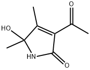 3-ACETYL-4,5-DIMETHYL-5-HYDROXY-1,5-DIHYDRO-2H-PYRROL-2-ONE Struktur