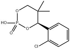 (S)-(-)-4-(2-CHLOROPHENYL)-2-HYDROXY-5,5-DIMETHYL-1,3,2-DIOXAPHOSPHORINANE 2-OXIDE Struktur