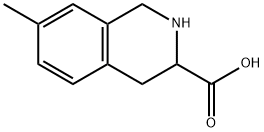 7-METHYL-1,2,3,4-TETRAHYDROISOQUINOLINE-3-CARBOXYLIC ACID Struktur