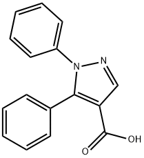 1,	5-Diphenyl-1H-pyrazole-4-carboxylic	acid Struktur